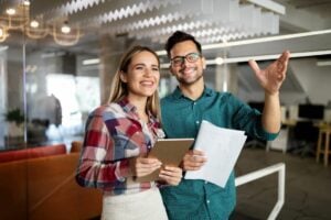 Happy Employees at the office
