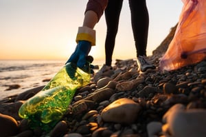 ESG - Sustainability - Cleaning the beach