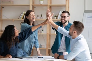 Happy Employees in Office