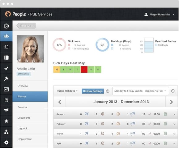 Screenshot of Access People HR