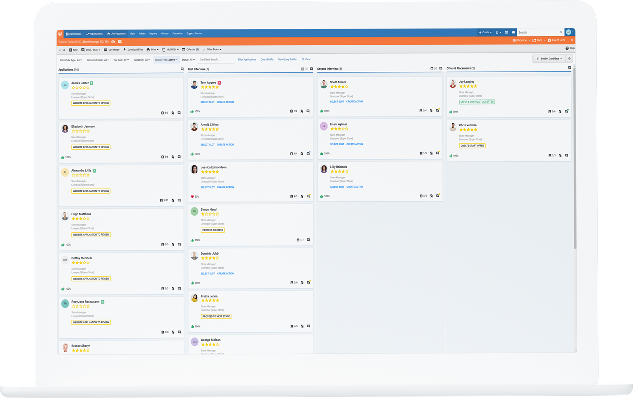 Eploy Applicant Tracking System Dashboard