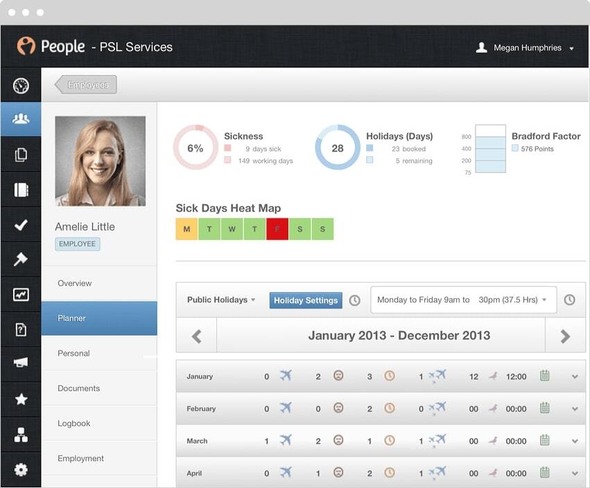 Screenshot of Access People HR