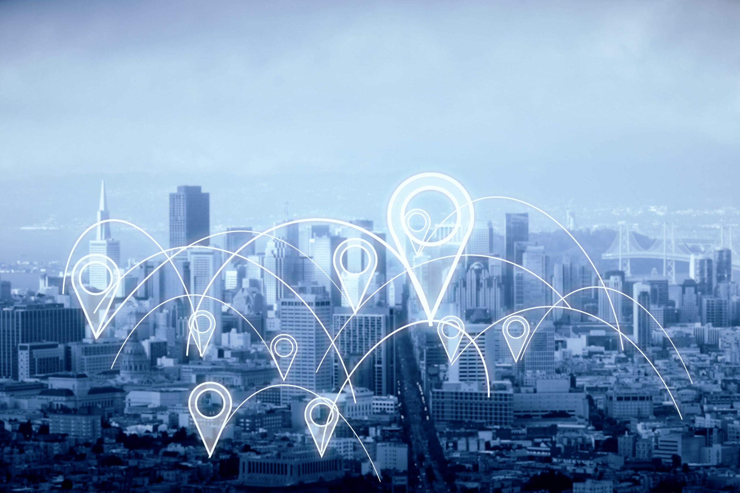 image of city demonstrating remote teams using timesheets for blog posts about mobile apps for hr software