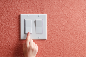 turning off light switch